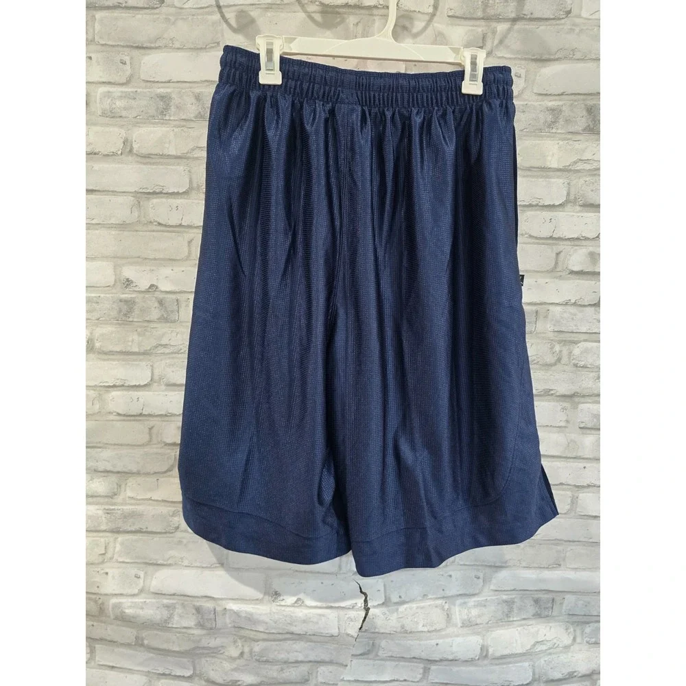 Vintage Nike Air Jordan Basketball Shorts Men's XL 20th Anniversary Navy Shiny